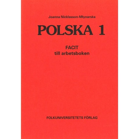 Polska 1: facit till arbetsboken