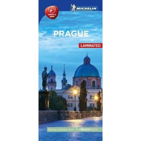 Prague Street Map Laminated