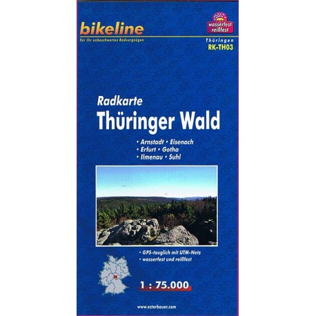 Radkarte Thüringer Wald