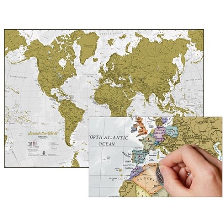Scratch the World flat map