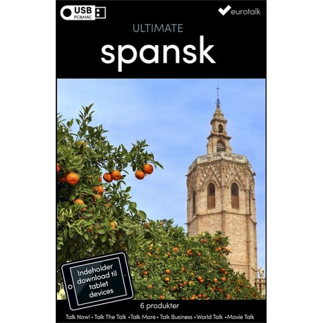 Spansk samlet kursus USB & download