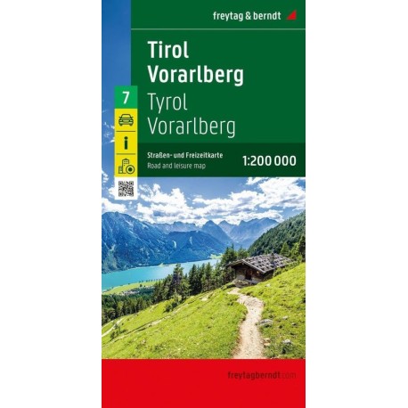 Tyrol - Vorarlberg, Freytag & Berndt Road Map