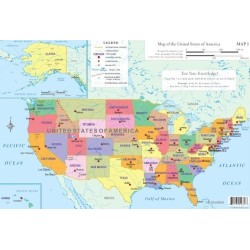 USA Educational Map Set