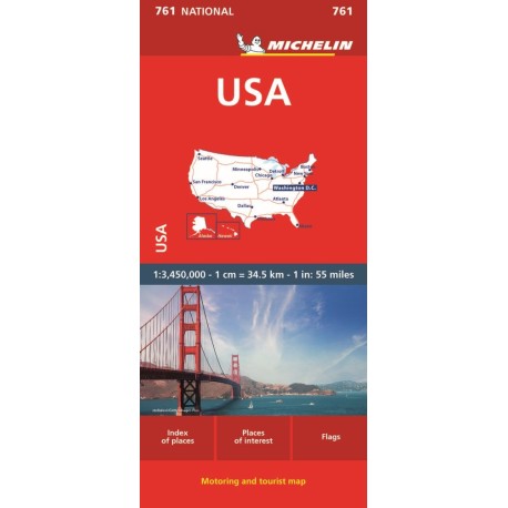 USA - Michelin National Map 761