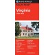 Virginia State Map, Rand McNally