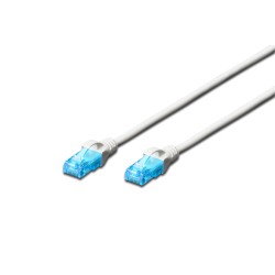 DIGITUS CAT 5e U-UTP patch cable, PVC, 1 m, white