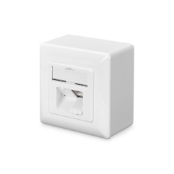 DIGITUS CAT 6, Class E, wall outlet, shielded, surface mount