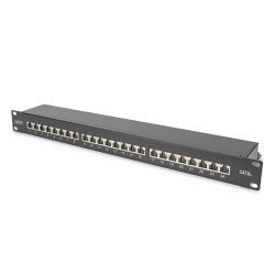 DIGITUS CAT 6A, Class EA patch panel, shielded