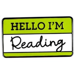 Hello I'm Reading Pin Badge