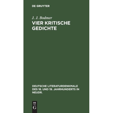 Vier Kritische Gedichte