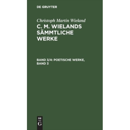 Poetische Werke, Band 3