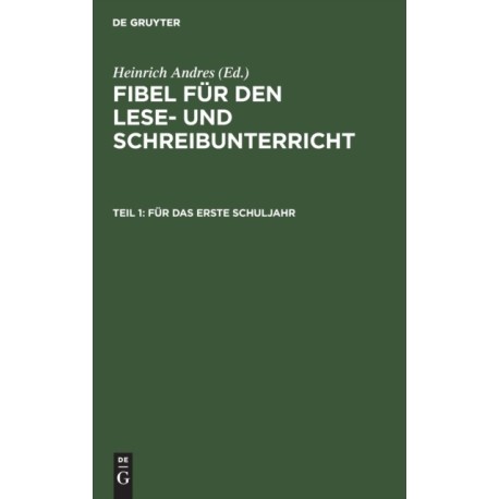 Fur Das Erste Schuljahr