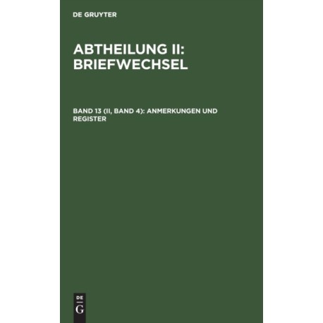 Anmerkungen Und Register