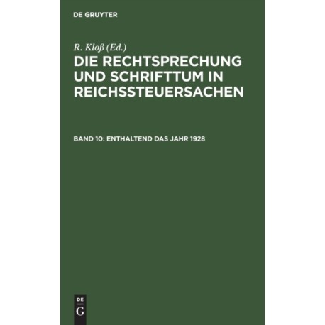 Enthaltend Das Jahr 1928