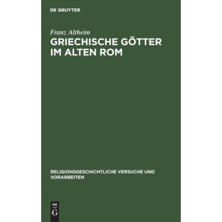 Griechische Gotter Im Alten ROM