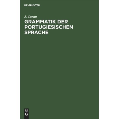 Grammatik Der Portugiesischen Sprache