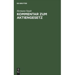 Kommentar Zum Aktiengesetz