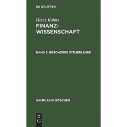Besondere Steuerlehre
