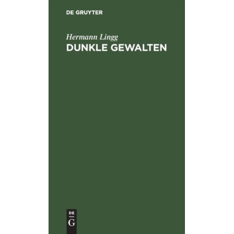 Dunkle Gewalten: Epische Dichtungen