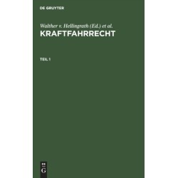 Kraftfahrrecht. Teil 1