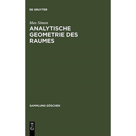 Analytische Geometrie des Raumes