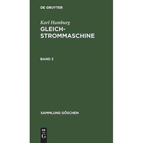 Sammlung Goschen Gleichstrommaschine