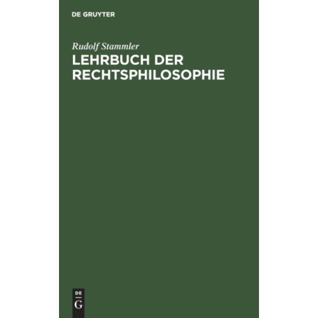 Lehrbuch Der Rechtsphilosophie