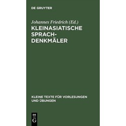 Kleinasiatische Sprachdenkmaler