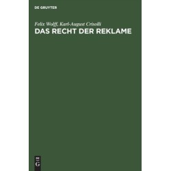 Das Recht Der Reklame