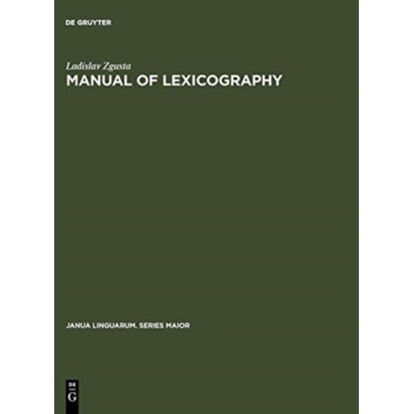 Manual of lexicography