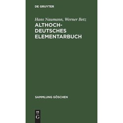 Althochdeutsches Elementarbuch