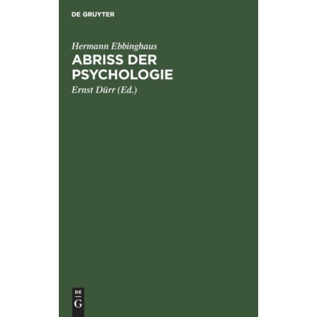 Abriss Der Psychologie