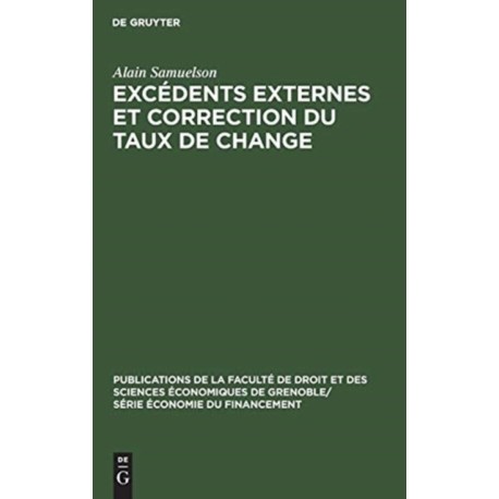 Excedents externes et correction du taux de change