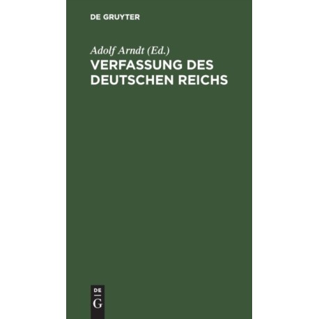 Verfassung des Deutschen Reichs