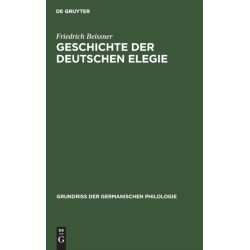 Geschichte der deutschen Elegie