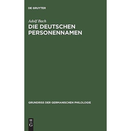 Die deutschen Personennamen