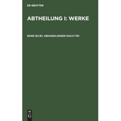 Abhandlungen Nach 1781
