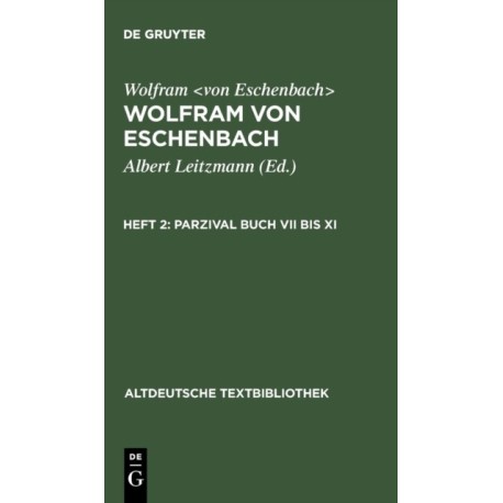 Parzival Buch VII bis XI