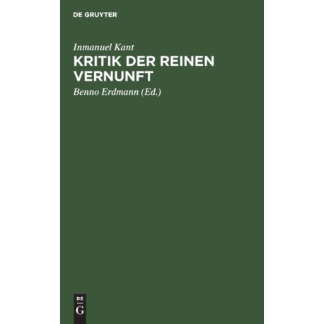Kritik Der Reinen Vernunft