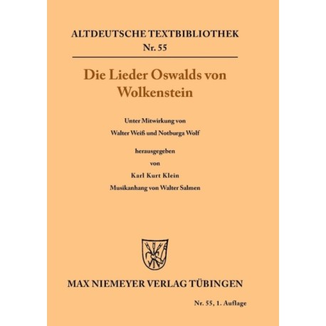 Die Lieder Oswalds von Wolkenstein