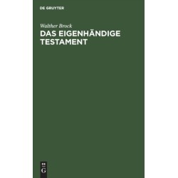 Das eigenhandige Testament