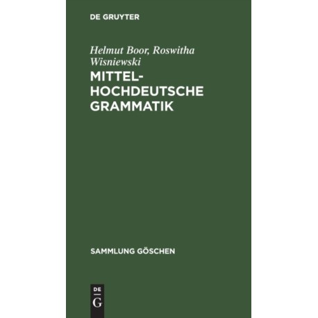 Mittelhochdeutsche Grammatik