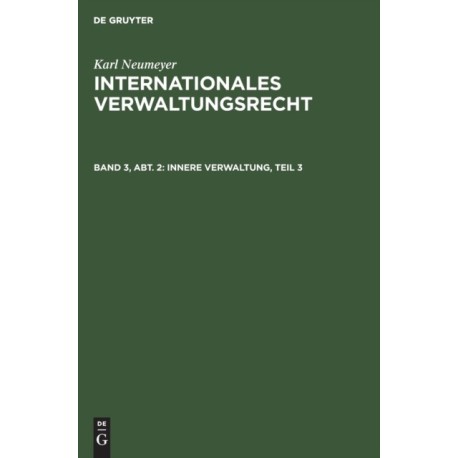 Innere Verwaltung, Teil 3