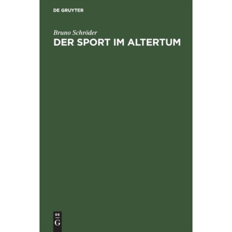 Der Sport Im Altertum