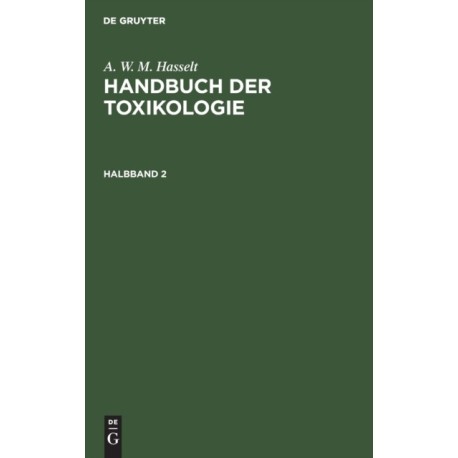 Handbuch der Toxikologie