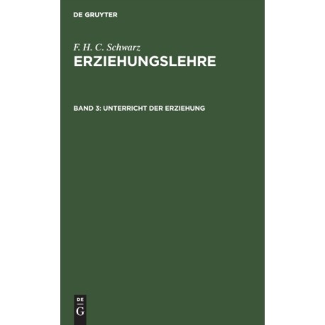 Unterricht Der Erziehung