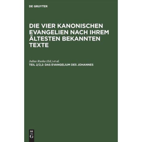 Das Evangelium des Johannes