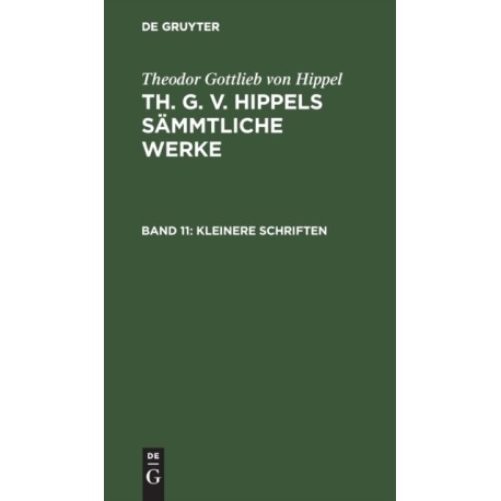 Kleinere Schriften