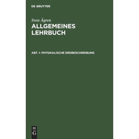 Physikalische Erdbeschreibung