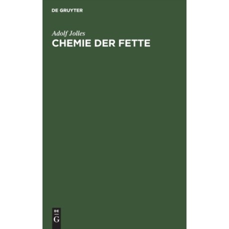 Chemie der Fette